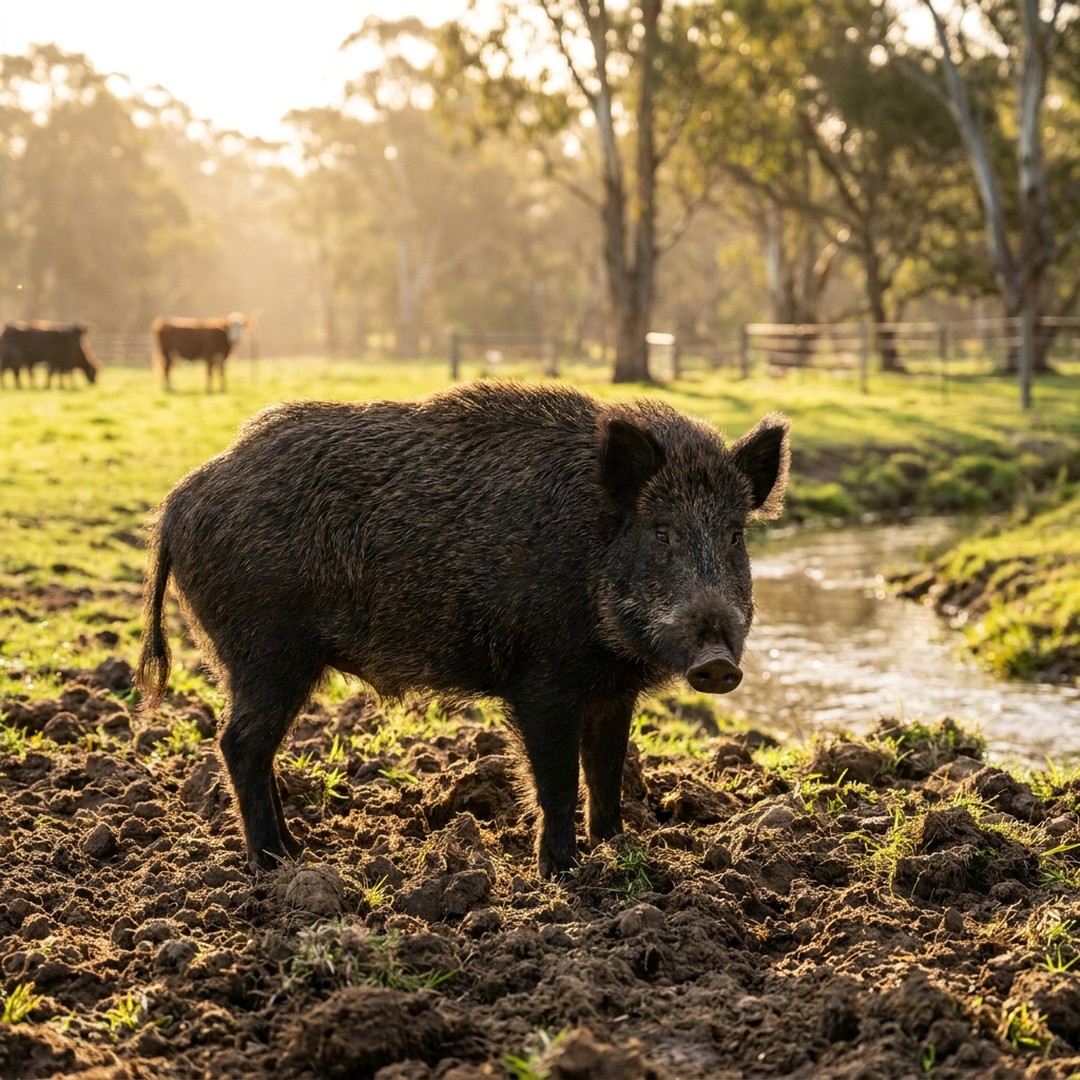 Feral pig card in the new feral animal carousel